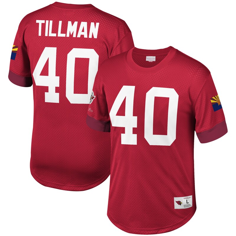 Arizona Cardinals - Top "Name & Number" - bývalý hráč, Pat Tillman, červený, kulatý výstřih