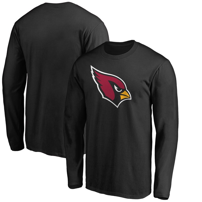 Arizona Cardinals - Tričko "Primary Logo" - dlouhý rukáv, černé