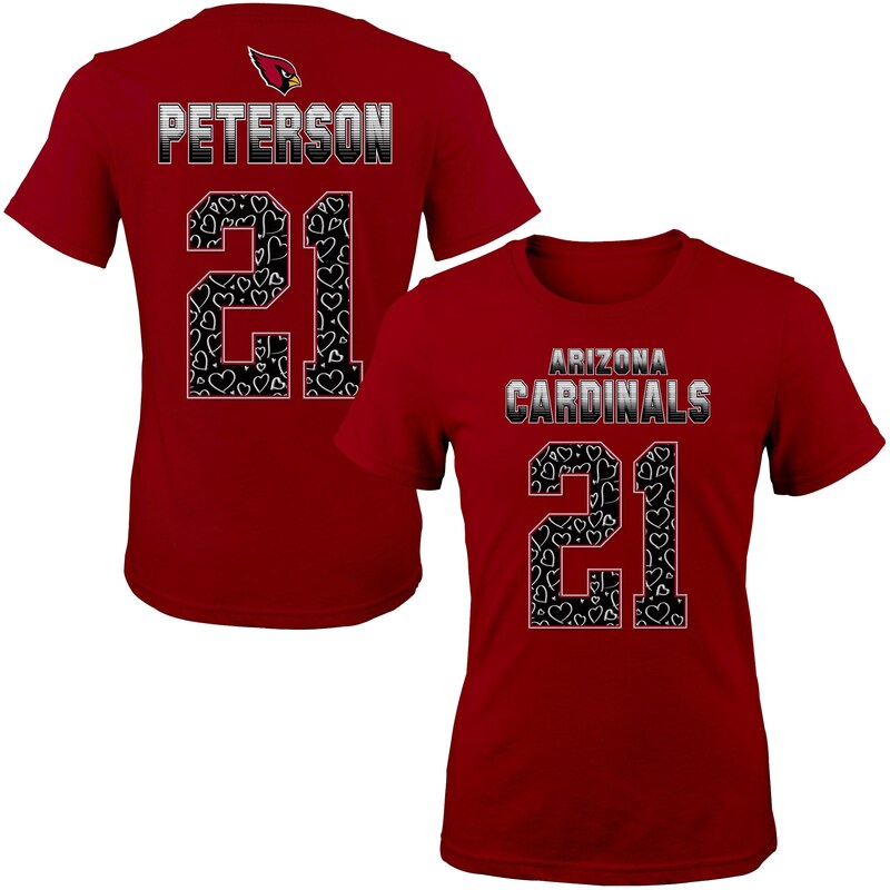 Arizona Cardinals - Tričko "Name & Number" dívčí, dětské - fade route, červené, Patrick Peterson