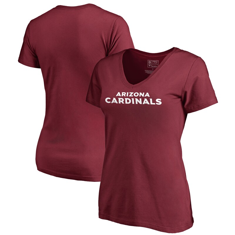 Arizona Cardinals - Tričko dámské - výstřih do V, červené, s nápisem