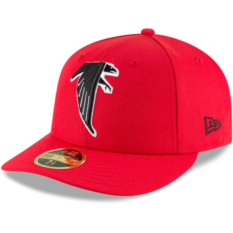 Atlanta Falcons - Kšiltovka 59FIFTY pevná "Omaha" - nižší profil, z minulosti, červená