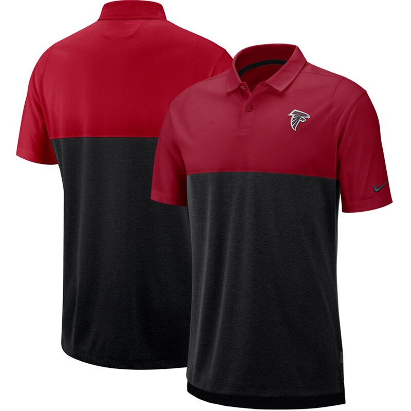 Atlanta Falcons - Tričko s límečkem "Early Season Performance" - sideline, černočervené