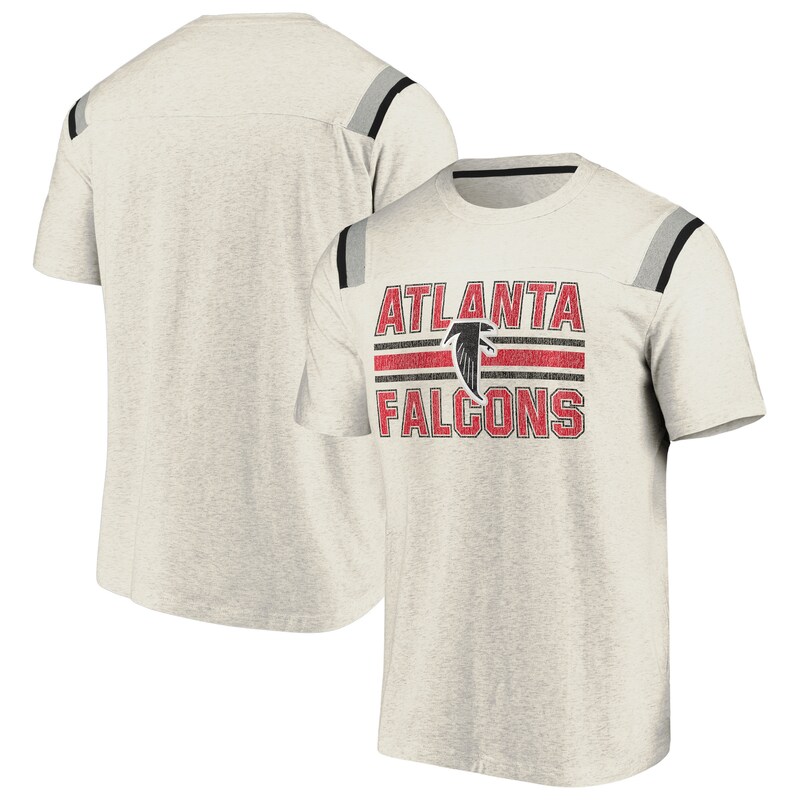 Atlanta Falcons - Tričko "True Classics Logo" - s pruhy, popelavé