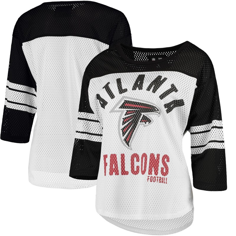 Atlanta Falcons - Tričko "First" dámské - černobílé, tříčtvrteční rukáv