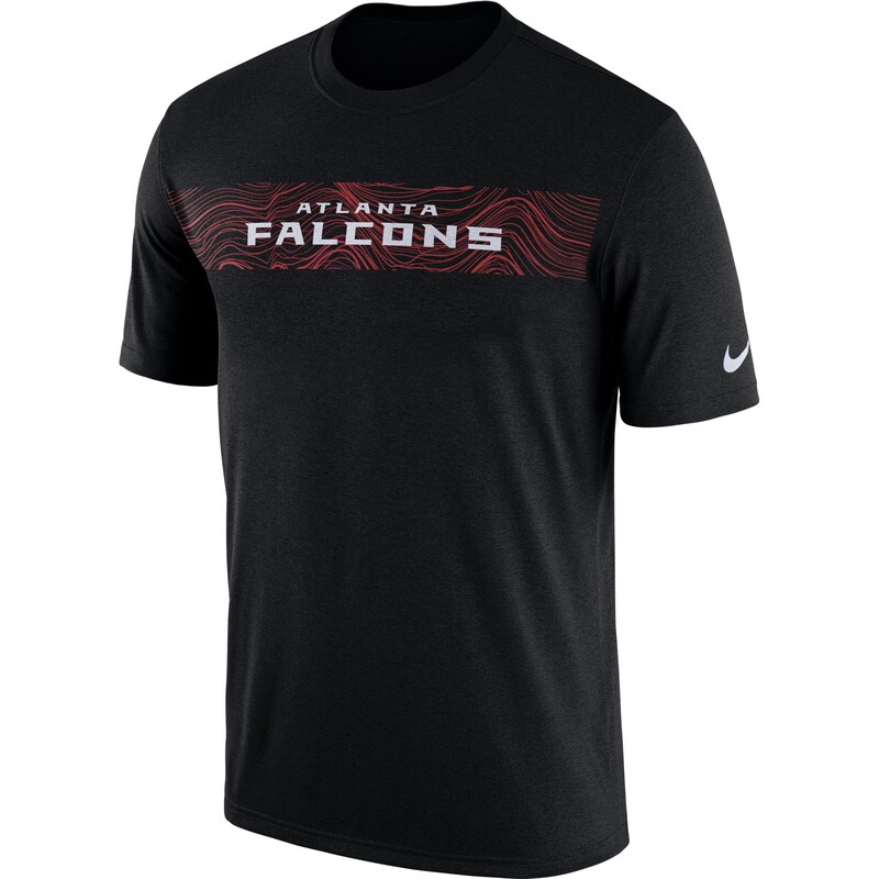 Atlanta Falcons - Tričko "Seismic Legend Performance" - sideline, černé