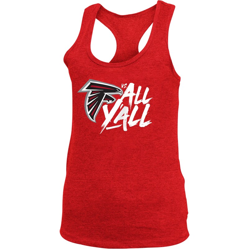 Atlanta Falcons - Top "All Y'all" dámský - tri-blend, červený