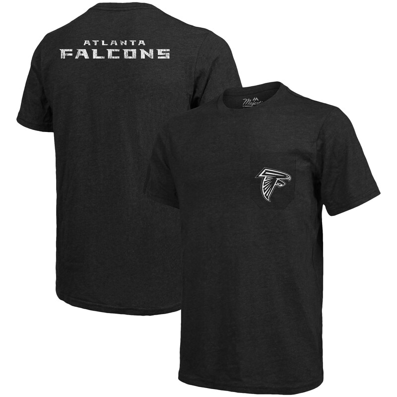 Atlanta Falcons - Tričko s kapsou - tri-blend, černé