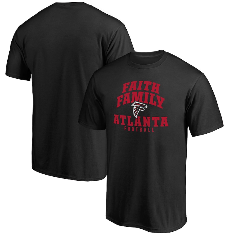 Atlanta Falcons - Tričko "Faith Family" - černé