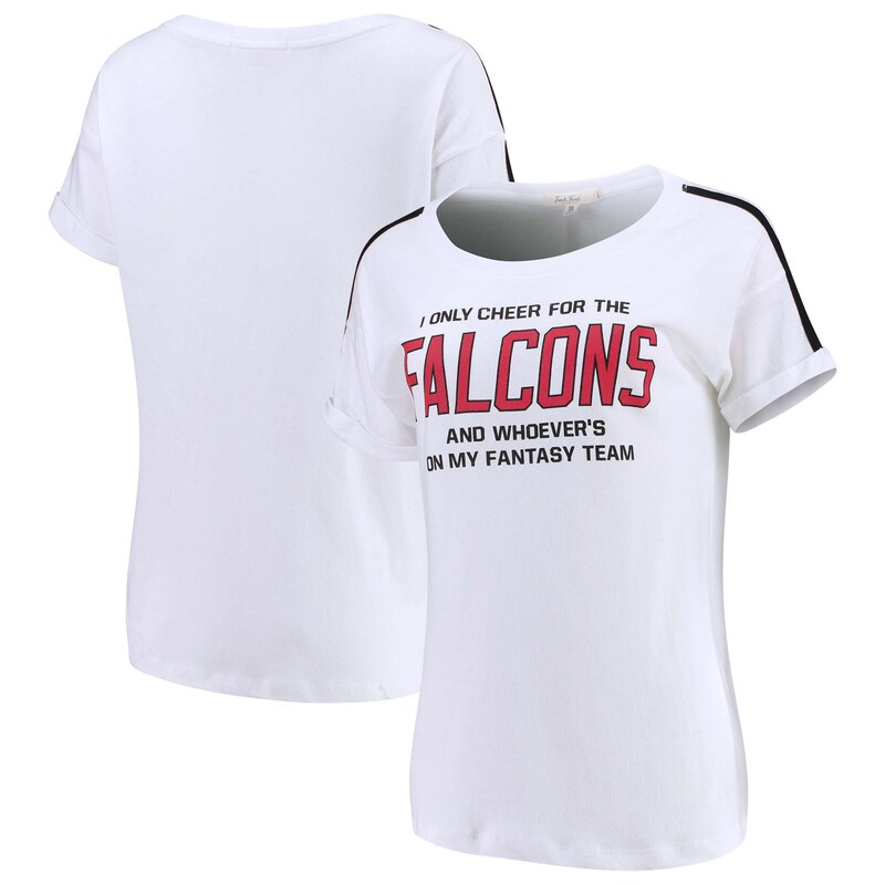 Atlanta Falcons - Tričko "Cheer" dámské - srolovaný rukáv, černobílé