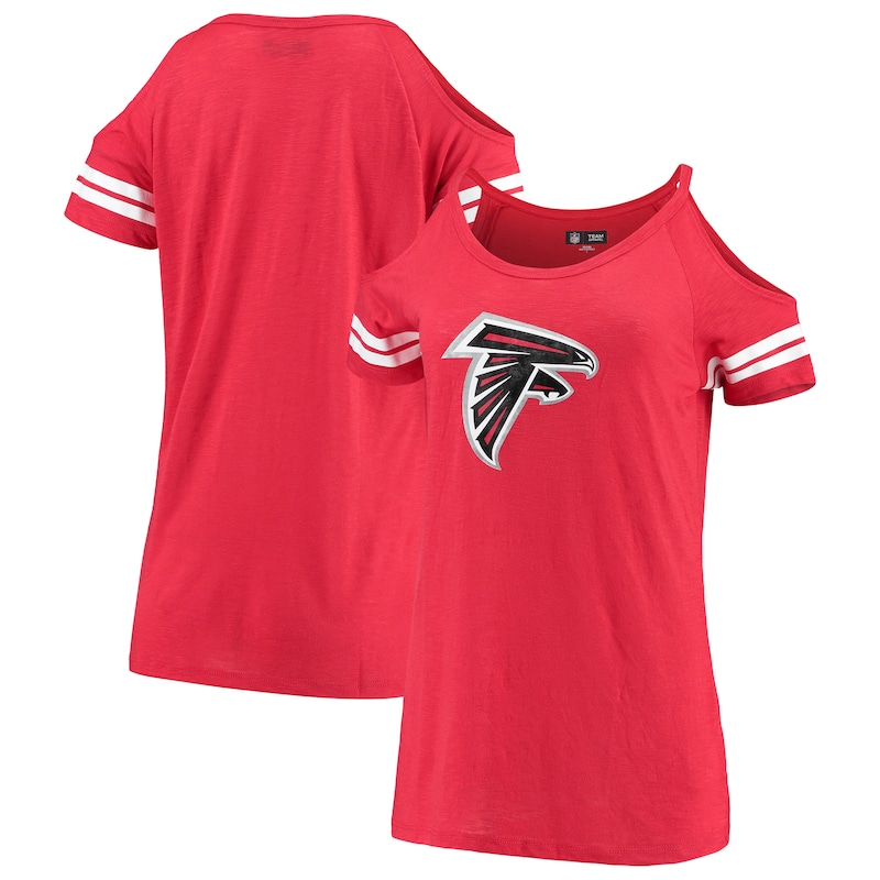 Atlanta Falcons - Tričko "Varsity" dámské - červené, holá ramena