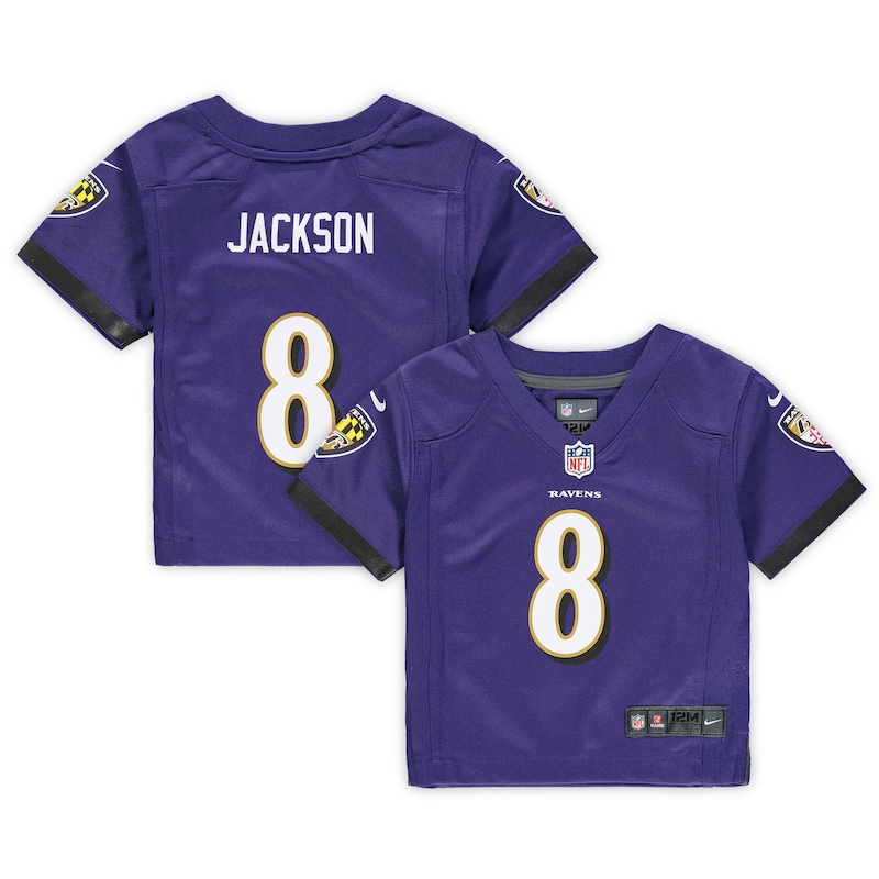 Baltimore Ravens - Dres fotbalový pro nemluvňata - fialový, Lamar Jackson