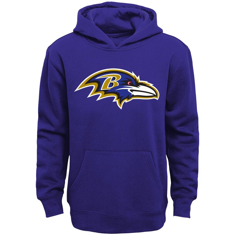 Baltimore Ravens - Mikina s kapucí "Primary Logo" dětská - flísová, fialová