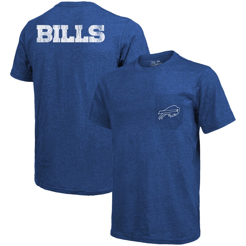 Buffalo Bills - Tričko s kapsou - tmavě modré, tri-blend