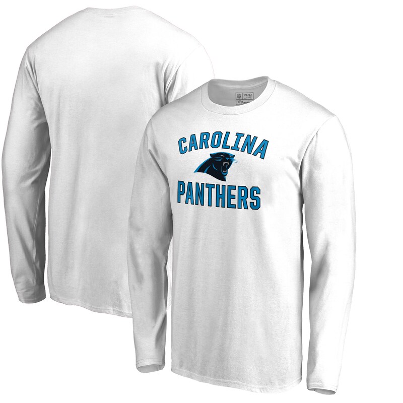 Carolina Panthers - Tričko "Victory Arch" - bílé, dlouhý rukáv