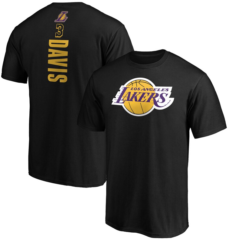 Los Angeles Lakers - Tričko "Playmaker Name & Number" - Anthony Davis, černé