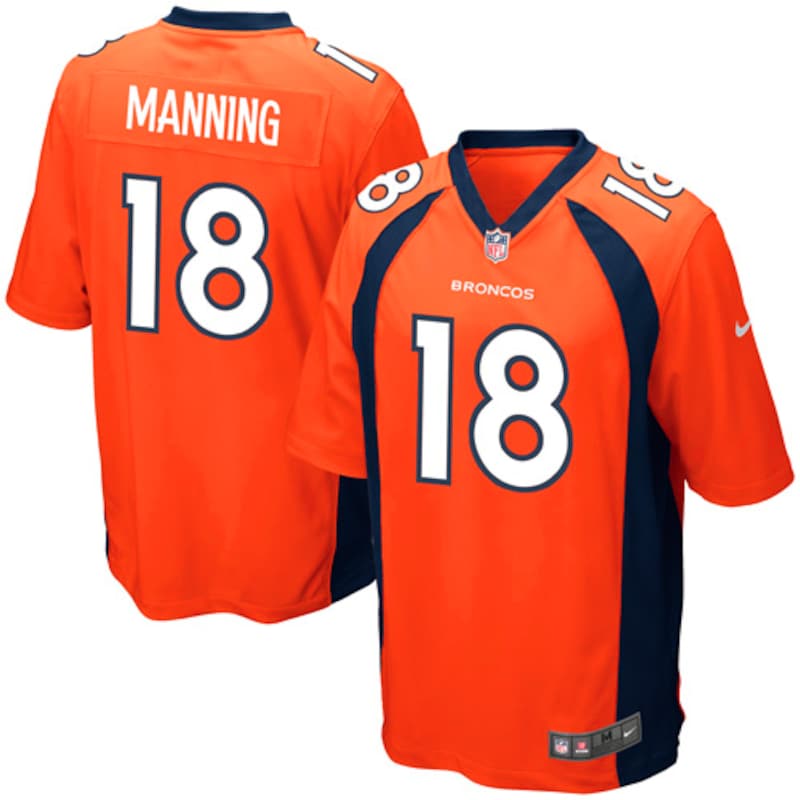 Denver Broncos - Dres fotbalový dětský - oranžový, Peyton Manning