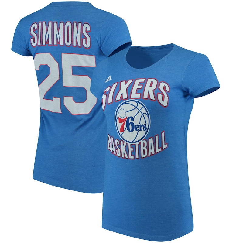 Philadelphia 76ers - Tričko "Name & Number" dámské - tmavě modré, Ben Simmons