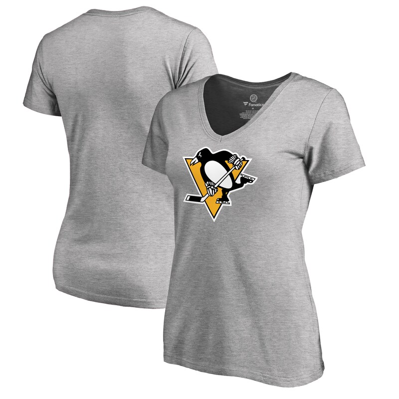 Pittsburgh Penguins - Tričko "Primary Logo" dámské - popelavé