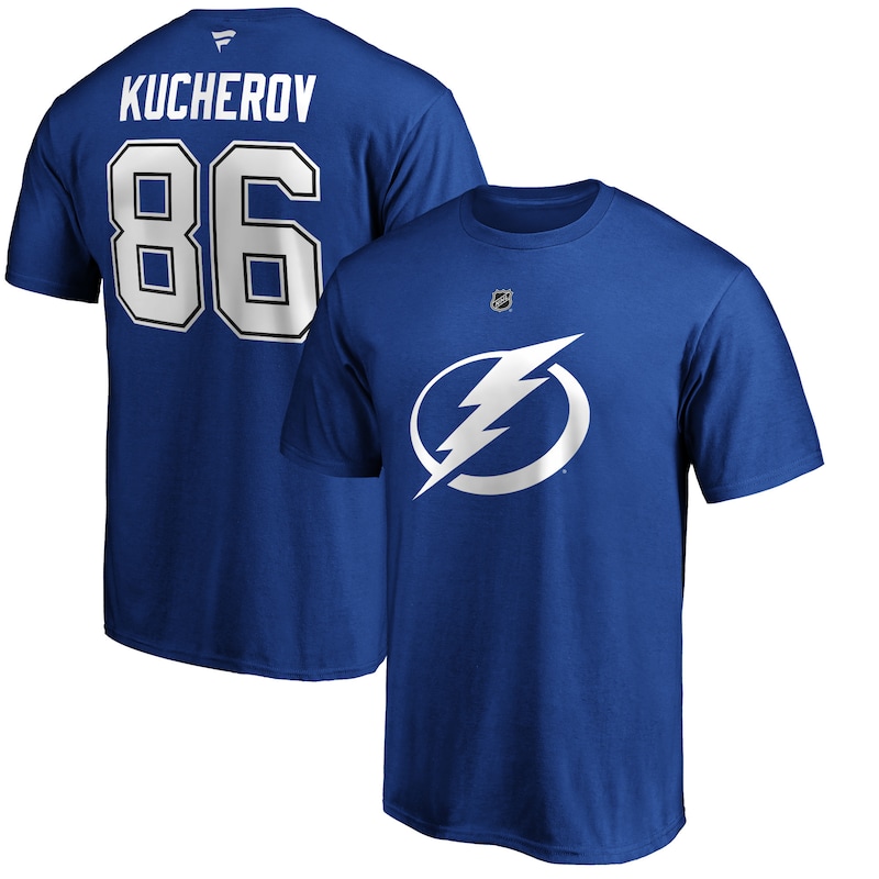 Tampa Bay Lightning - Tričko "Name & Number" - Nikita Kucherov, autentické, modré