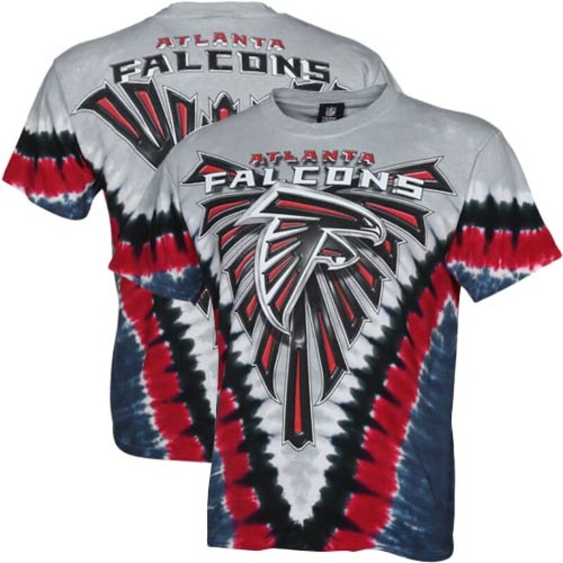 Atlanta Falcons - Tričko "V" - šedé, tie dye