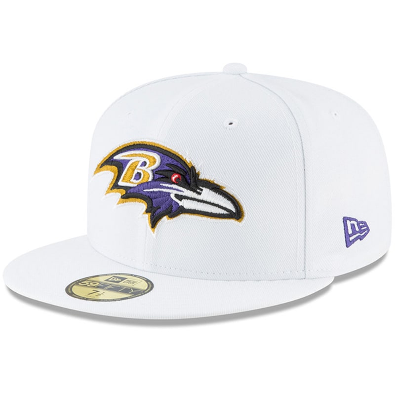 Baltimore Ravens - Kšiltovka 59FIFTY pevná "Omaha" - bílá