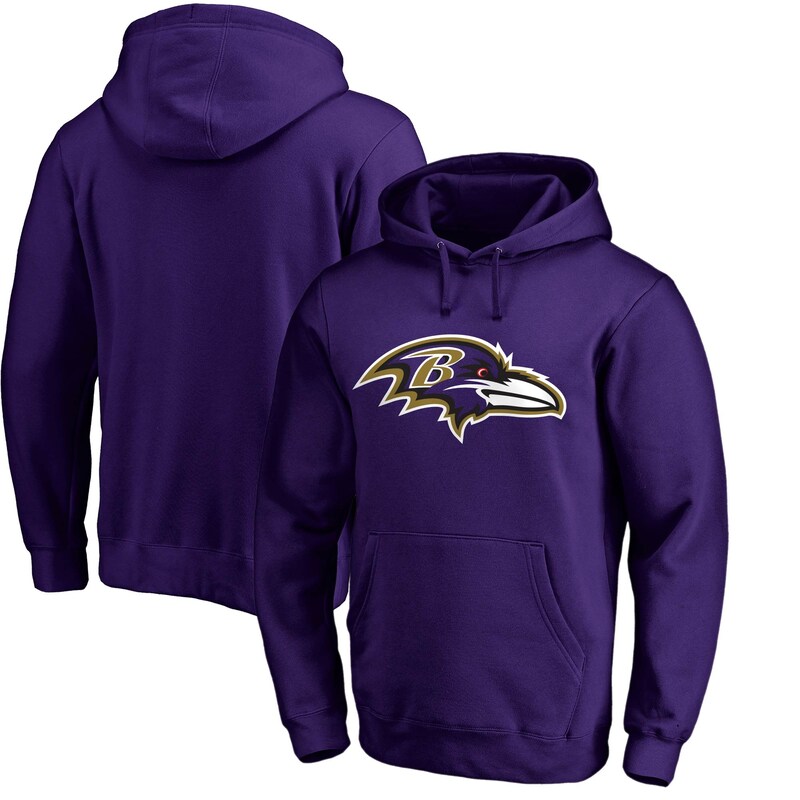 Baltimore Ravens - Mikina s kapucí "Primary Logo" - fialová
