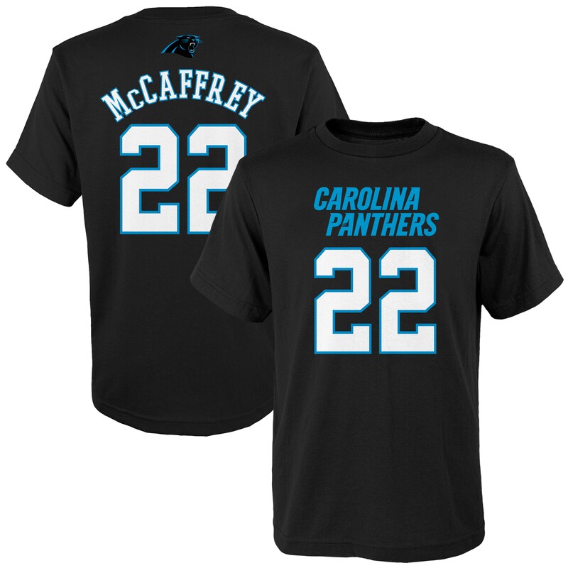 Carolina Panthers - Tričko "Name & Number" dětské - Christian McCaffrey, černé, mainliner