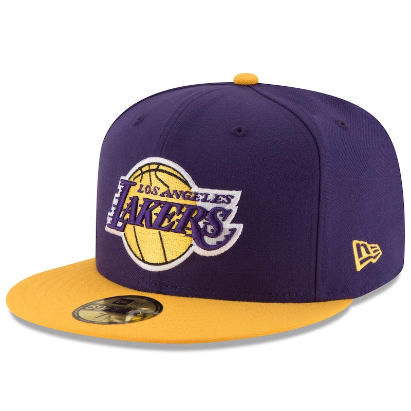 Los Angeles Lakers - Kšiltovka 59FIFTY pevná "2Tone" - oficiální, žlutofialová