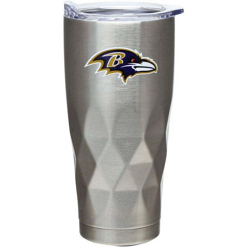 Baltimore Ravens - Pohárek "Diamond Bottom" (0,65 l) - šedý, nerezový