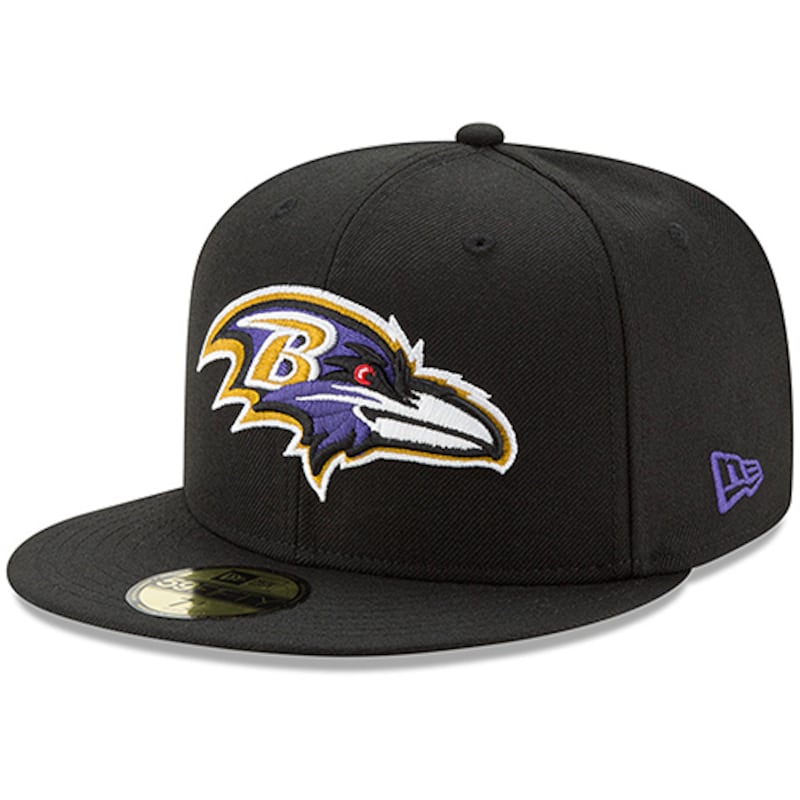 Baltimore Ravens - Kšiltovka 59FIFTY pevná "Omaha" - černá