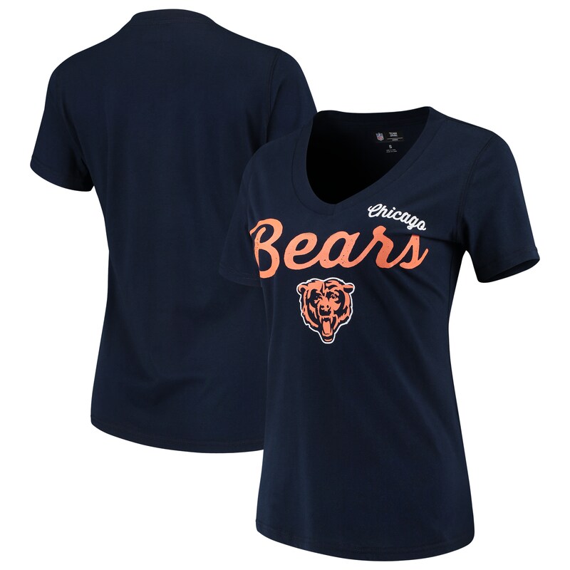 Chicago Bears - Tričko "Post Season" dámské - výstřih do V, námořnická modř