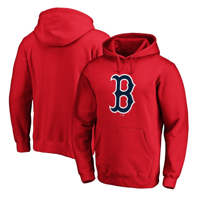 Boston Red Sox - Mikina s kapucí "Logo" - oficiální, červená