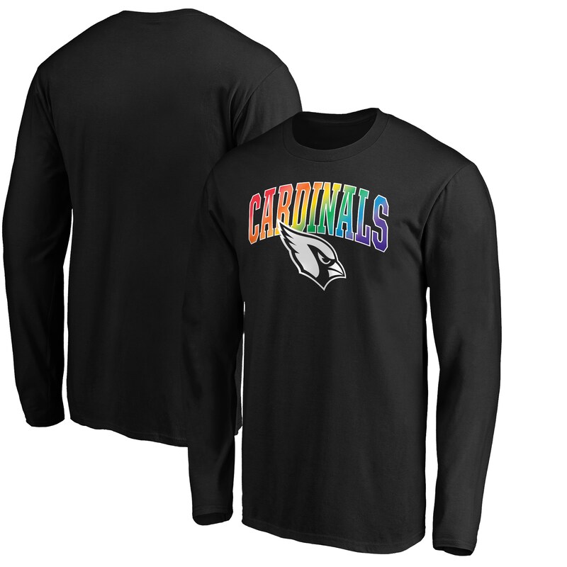 Arizona Cardinals - Tričko "Pride Logo" - dlouhý rukáv, černé