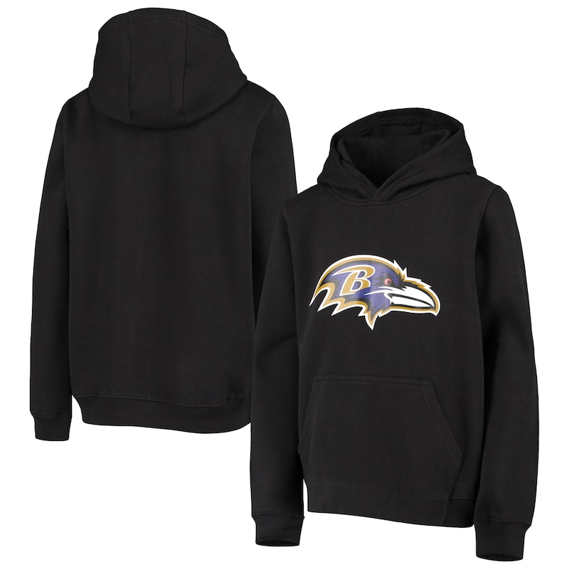 Baltimore Ravens - Mikina s kapucí "Primary Logo" dětská - černá