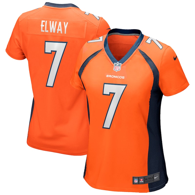 Denver Broncos - Dres fotbalový dámský - bývalý hráč, oranžový, John Elway