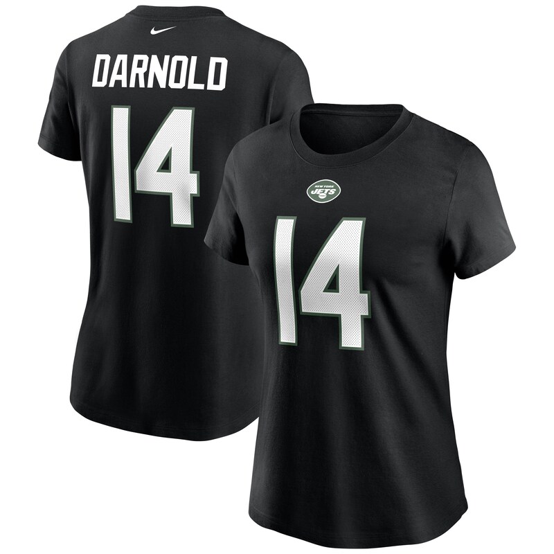 New York Jets - Tričko "Name & Number" dámské - Sam Darnold, černé