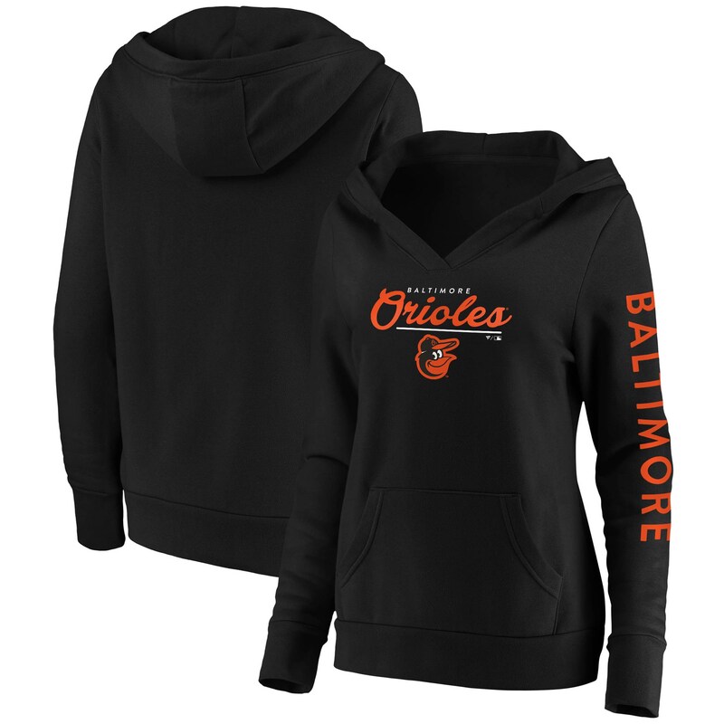 Baltimore Orioles - Mikina s kapucí "Core High Class Crossover" dámská - černá