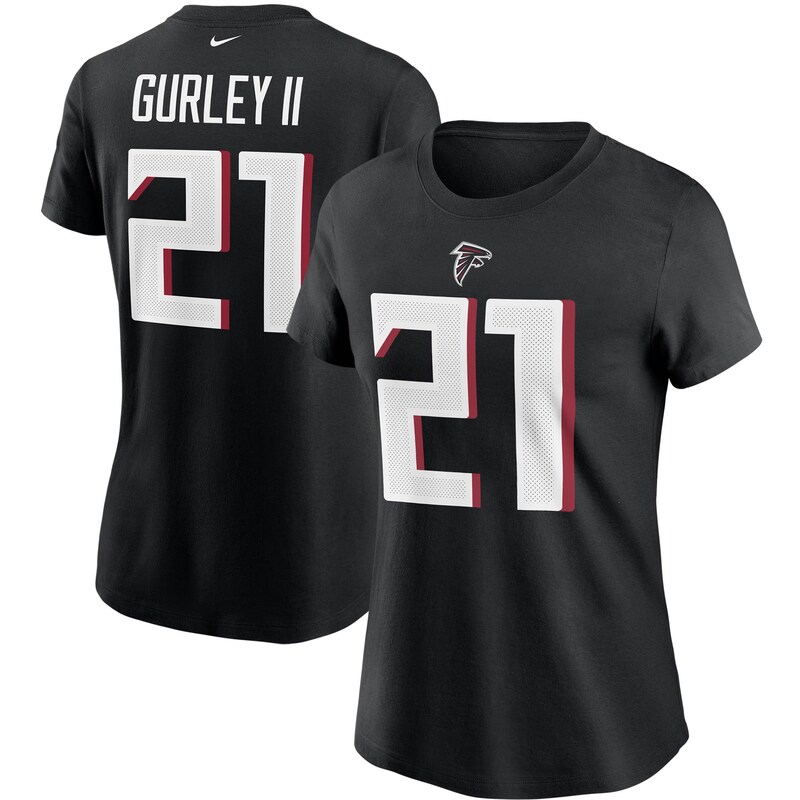Atlanta Falcons - Tričko "Name & Number" dámské - Todd Gurley II, černé
