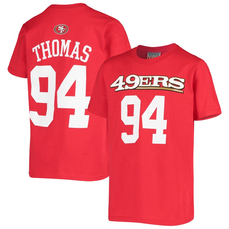 San Francisco 49ers - Tričko "Name & Number" dětské - červené, mainliner, Solomon Thomas