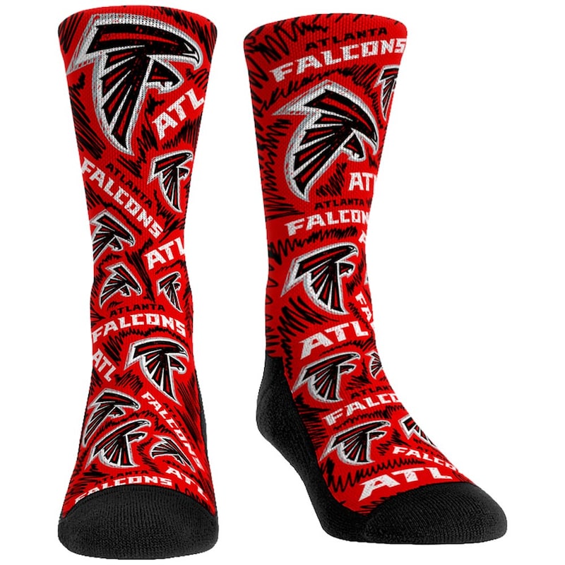 Atlanta Falcons - Ponožky "Rock Em Logo Sketch"
