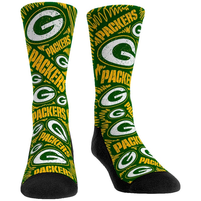 Green Bay Packers - Ponožky "Rock Em Logo Sketch" dámské