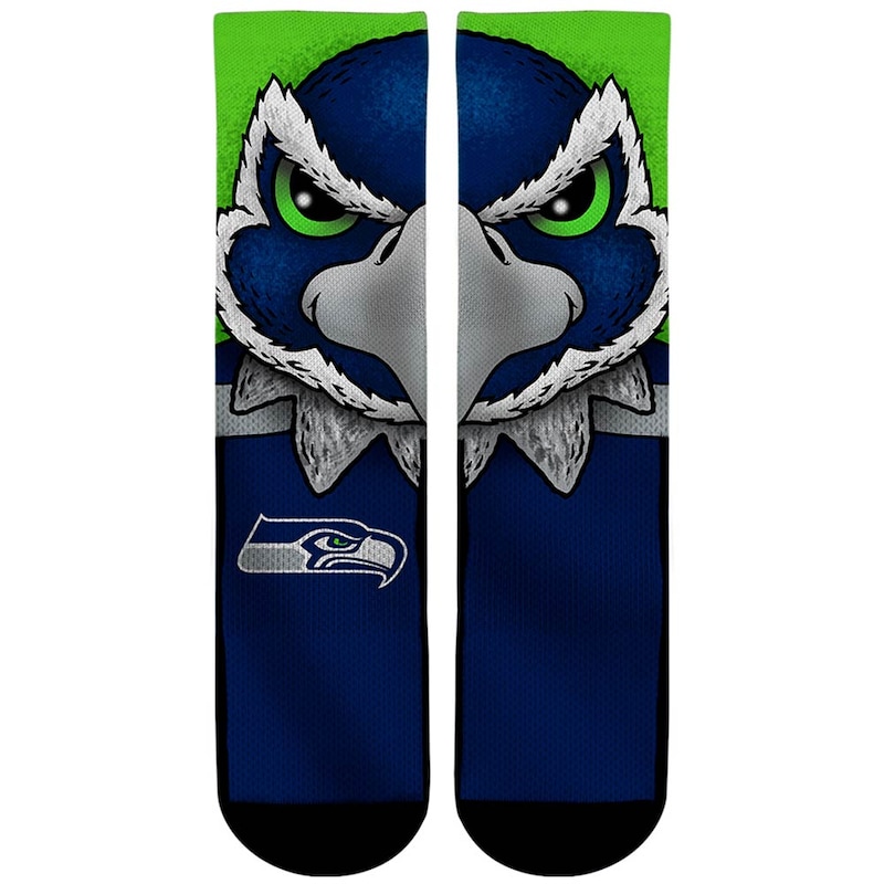 Seattle Seahawks - Ponožky "Rock Em Split Face Mascot"