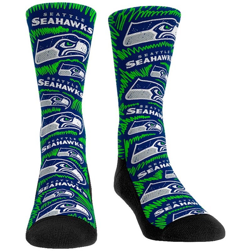 Seattle Seahawks - Ponožky "Rock Em Logo Sketch" dámské