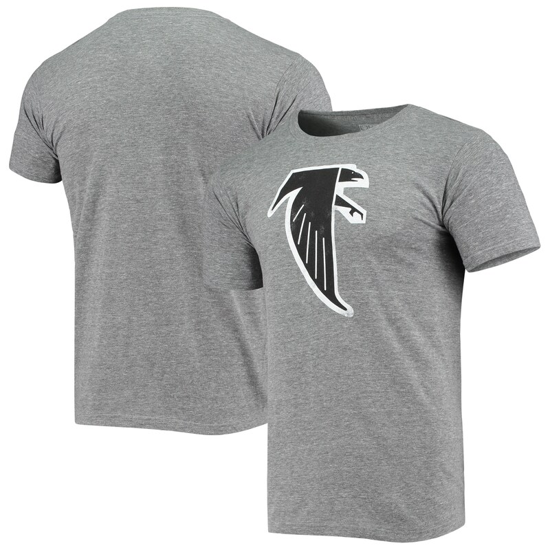 Atlanta Falcons - Tričko "Logo" - tri-blend, šedé, z minulosti, žíhané