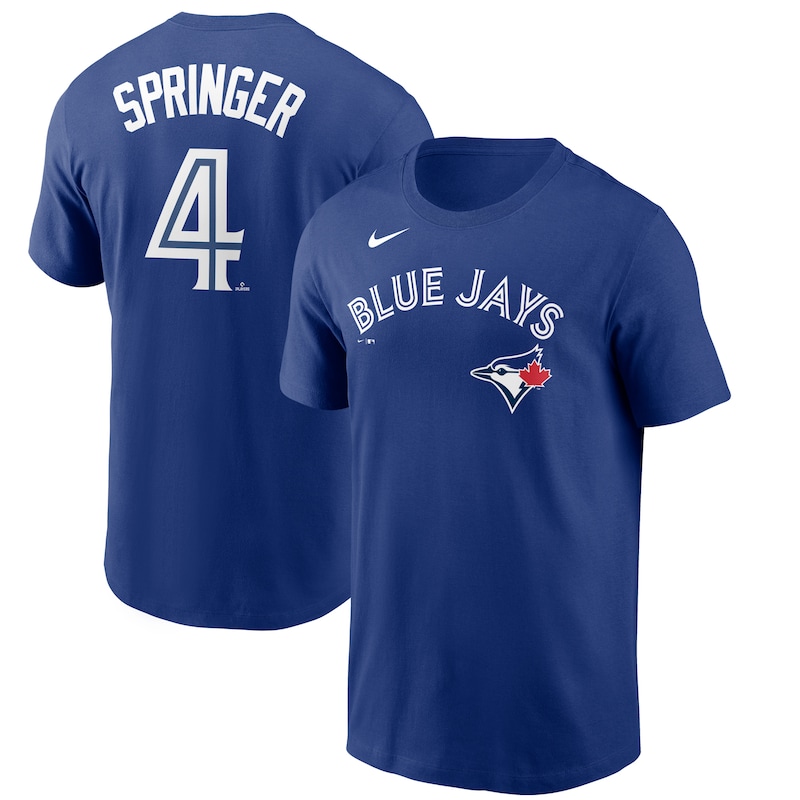 Toronto Blue Jays - Tričko "Name & Number" - George Springer, tmavě modré