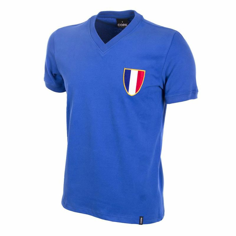 Francie - Dres fotbalový - retrostyl, 1968, modrý, Olympijské hry