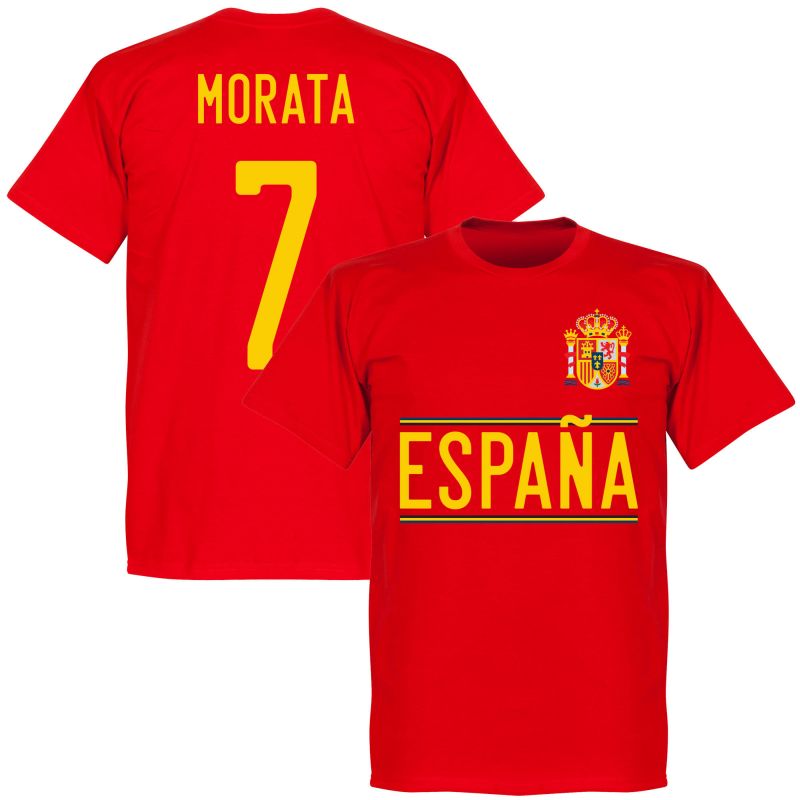 Španělsko - Tričko - červené, číslo 7, 2020, Álvaro Morata