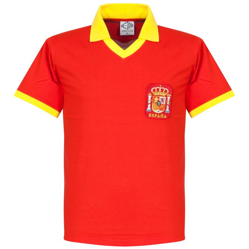 Španělsko - Dres fotbalový - retrostyl, domácí, červený, sedmdesátá léta