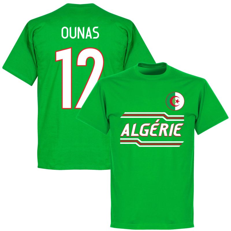 Alžírsko - Tričko - zelené, Adam Ounas, číslo 12