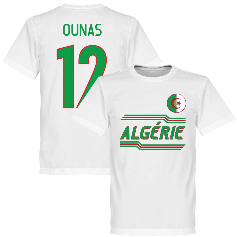 Alžírsko - Tričko - bílé, Adam Ounas, číslo 12